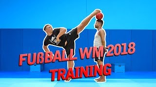 FUßBALL WM 2018 TRAINING  FALLRÜCKZIEHER OHNE FALLEN [upl. by Teagan]