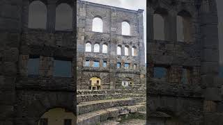 Roman theater of Aosta Teatro romano di Aosta [upl. by Acnalb]