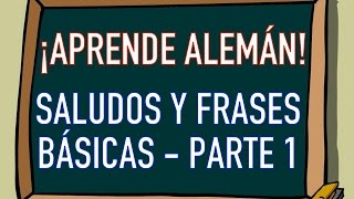 SALUDOS y FRASES BÁSICAS en ALEMÁN 12  Curso de Alemán Básico 🇩🇪 [upl. by Oecile]