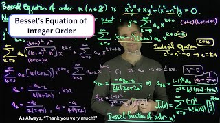 Bessels Equation of Integer Order [upl. by Swanhildas]