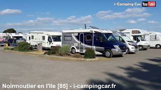 NOIRMOUTIER EN LILE 85  Aire Camping Cars en Vendée [upl. by Dyrrej]