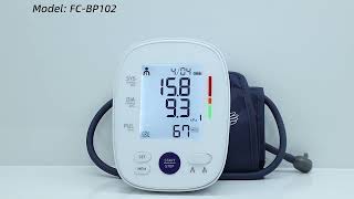 Wholesales LCD Electronic Blood Pressure Monitor Factory Price China Finicare [upl. by Idroj491]