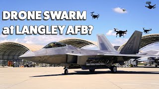 Drones Swarm Langley AFB [upl. by Eirtemed855]