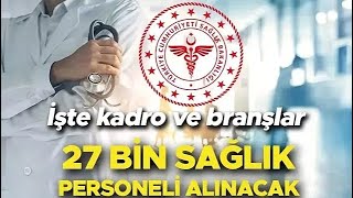 SAĞLIK BAKANLIĞI PERSONEL ALIMI 2024 [upl. by Pressman]