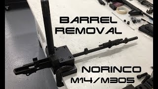 How to Remove a Barrel from a Norinco M14  M305 [upl. by Richmal647]