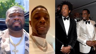 50 Cent amp Boosie Are Calling Out Diddys Friends After House Raids quotJayZ Aint Picking Up The Phonequot [upl. by Marcelle]