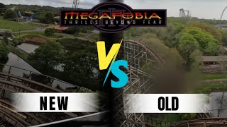 Megafobia New Vs Old 4K POV  Oakwood Theme Park [upl. by Far]