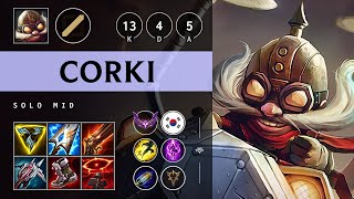 Corki Mid vs Yone Triple Kill Legendary  KR Master Patch 1419 [upl. by Pompea]