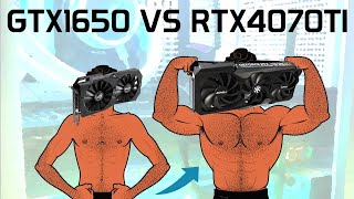 GTX 1650 vs RTX 4070 TI 💪🏼  1080P ultra  how big the difference in 2024 [upl. by Nedrob]