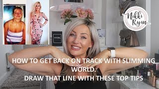 HOW TO GET BACK ON TRACK WITH SLIMMING WORLD [upl. by Nahseez]