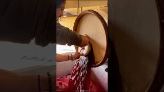 Vine barrel sanitization process 🤯 [upl. by Khano90]