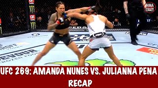 UFC 269 Amanda Nunes vs Julianna Pena Recap [upl. by Aiken]