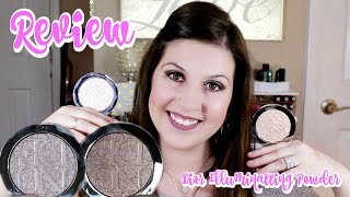 Diorskin Nude Air Glowing Gardens Illuminating Powders  Review  Swatches [upl. by Avera]