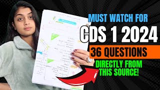 CDS Most Important Topics  100 exam में आएंगे  CDS 1 2024 Preparation  SURESHOT TOPICS FOR CDS [upl. by Asereht]