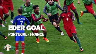 Eder Goal vs France  Euro 2016 Final Full HD [upl. by Norene]