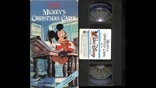 Opening to Mickeys Christmas Carol 1987 VHS [upl. by Drais608]