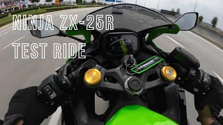 Test Ride Ninja ZX25R Kawasaki Puncak Alam [upl. by Suitangi]