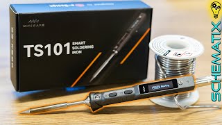 MINIWARE TS101 soldering iron Review II Portable battery powered iron [upl. by Serilda]