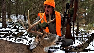 DEER HUNTING PENNSYLVANIA RIFLE SEASON 2021  4 BUCKS DOWN on Opening Day  Dads Big 8 Point Buck [upl. by Fabiola]