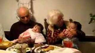 Sicilian PataCake Song Sung By GreatGrandparents to 8monthold twins [upl. by Nerac]