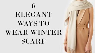 Elegant Ways to Wear a Winter Scarf  Fashion Over 40 [upl. by Yevre]