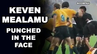 Kevin Mealamu punched in the face [upl. by Ardnassac]