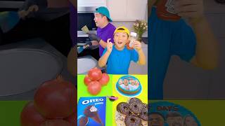 Mrbeast amp IShowSpeed cake ice cream challenge🍨ishowspeed lexirivera funny by Ethan Funny Family [upl. by Asselam]