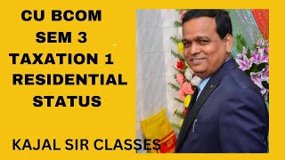 CU BCOM SEM 3 TAXATION 1 INCIDENCE OF TAX KAJAL SIR CLASSES [upl. by Heathcote]