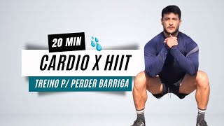 TREINO HIIT 20 MIN para perder a barriga rápido  sem equipamentos sem repetições [upl. by Raines]