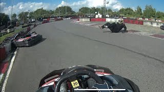 Lakeside Karting  BAD CRASH💥 Time Attack [upl. by Joli982]