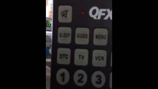 Setting your tv dvd etc using the QFX REM115 Universa [upl. by Belda]