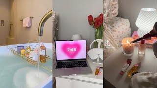 1 HOUR of Night Routines TikTok  Aesthetics  ASMR  Preppy  Selfcare [upl. by Arahas194]