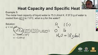 heat capacity and specific heat lecture ESCI 100 [upl. by Ruhtra849]