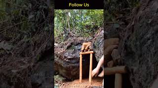 Fat Girl’s Incredible Solo Shelter Build in the Wild survival shorts shelter ourdoor bushcraft [upl. by Baecher878]