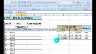 Excel 2007  Função PROCV [upl. by Yesdnil701]