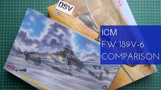 ICM 172 Fw 189V6 VS MPM Kits Comparison Review [upl. by Nerual]