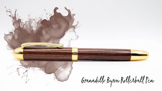 Pen Turning  Granadillo Wood Byron Rollerball Pen [upl. by Noissap582]