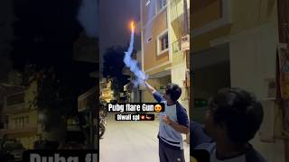 Pubg flare gun 💥😍 real life Diwali 🪔💥  crackers diwali pubgmobile crackers krackchandu [upl. by Kostival157]