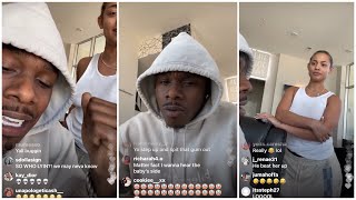 DABABY AND DANI LEIGH ON INSTAGRAM LIVE ARGUING  CERTIFIED SIDE BH [upl. by Mercado]