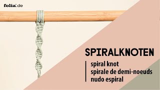 Makramee Spiralknoten I Basics für Anfänger I Spiral Knot [upl. by Bull]