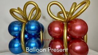 How to make Balloon gift Balloon PresentBalloon tutorial [upl. by Viviana]