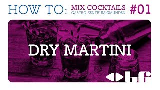 Dry Martini Cocktail Rezept – Schritt für Schritt Anleitung – BFI OÖ [upl. by Leiad]