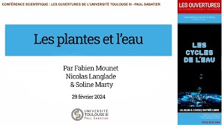 Les Ouvertures quotLes plantes et leauquot [upl. by Mingche195]