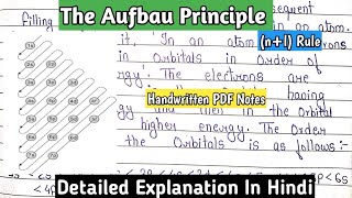 The Aufbau Principle   nl Rule  Basic concept In Detailed  Exceptions Of Aufbau Principle bsc [upl. by Anikat]