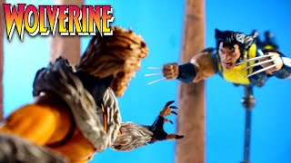 Wolverine vs Sabertooth XMen Stop Motion Scene [upl. by Castle]