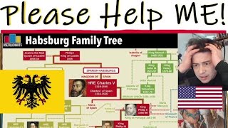 American Reacts Habsburg Dynasty Family Tree [upl. by Thomajan]