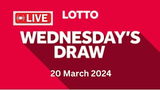 The National Lottery Lotto Draw Live Results from Wednesday 20 March 2024  lotto live [upl. by Wojak]