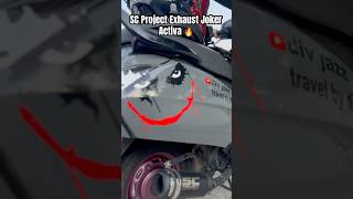 SC Project Exhaust🔥 hondaactiva scproject exhaust youtubeshorts shortsfeed shortsfeed viral [upl. by Aihsyla]