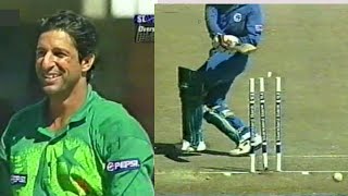 Wasim Akram Brilliant Spell Wickets of Desilva Ranatunga amp Mahanama  Pakistan vs Sri Lanka 1997 [upl. by Drawe714]