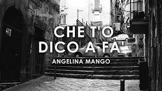 Angelina Mango  Che to dico a fa LyricsTestoLetra [upl. by Wales]